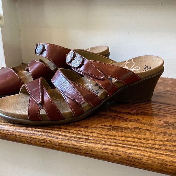 ROMIKA Leather Wedge Sandals - Size 42 - Picture 6 of 12